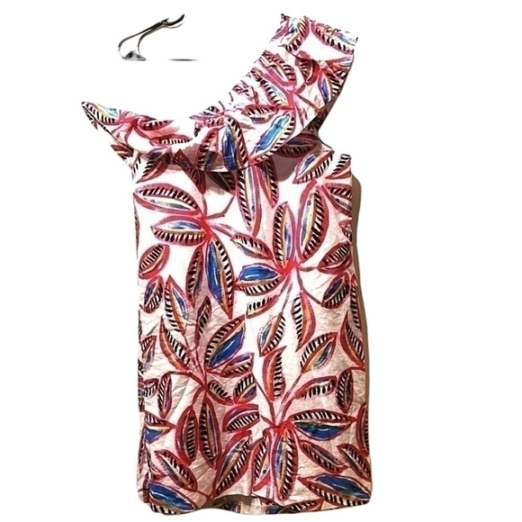 J. Crew Dresses & Skirts - J Crew Women's M Asym Open Shoulder Floral Dress